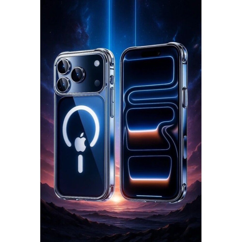 iPhone 17 Clear MagSafe Case Shockproof Heavy Duty With Privacy Screen